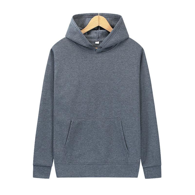 Men's Women's Solid Color Hoodies Casual Loose Fleece Autumn Winter Sportswear Hip-hop Pullover Top 20 Colors