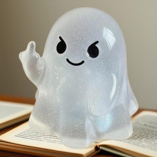 Zlobivý duch dekorace Halloweenská figurka ducha Pryskyřičné řemesla s dráždivými pózami Strašidelně roztomilé stolní ozdoby pro večírky