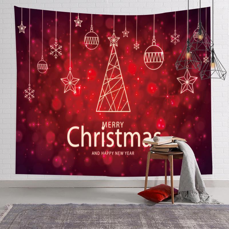 Christmas Tapestry Room Decor Fabric Backdrop Wall Hanging for Bedroom Popular Online Direct Machine Washable Polyester Modern