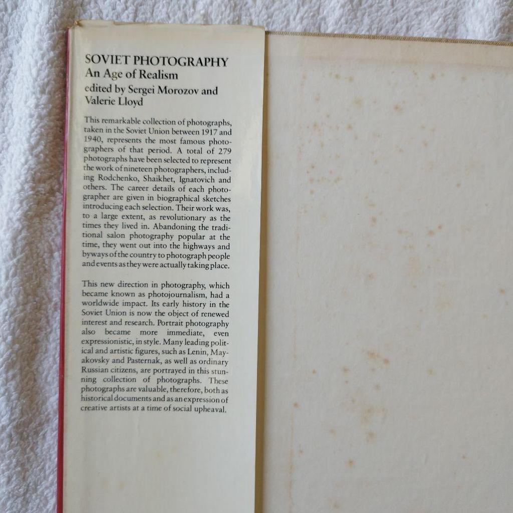 [USED] SOVIET PHOTOGRAPHY: AN AGE OF REALISM