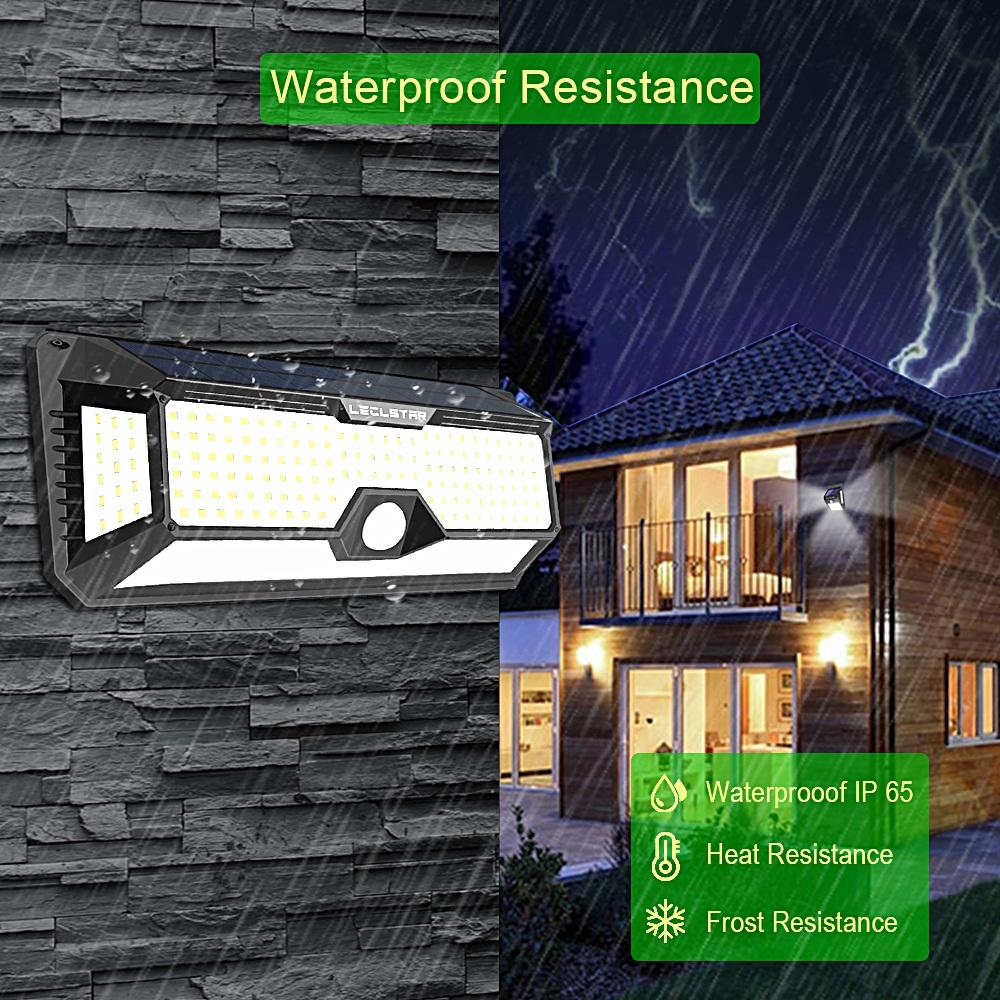 268 LED Solar Reflector Lights 3 Modes Waterproof Motion Sensor Spotlight Outdoor Lighting Solar Street Lights for Patio Garage