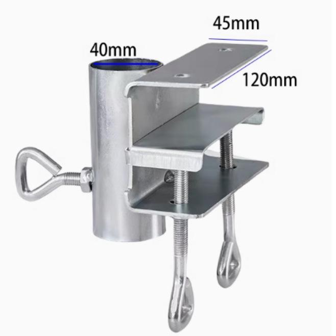 Heavy-Duty Windproof Umbrella Bracket for Trucks and Street Vendors