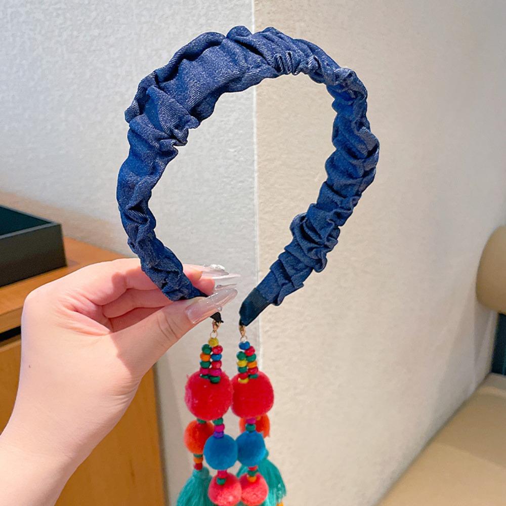 Cloth Tassels Hairdband Exotic Bohemian Headbands Vintage Ethnic Style Headband  Hair Accessories