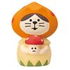 Decor Corporation Concombre Cat Hood Mushroom Size Approx. W2.8 D3 H3.8 ZCB-35322