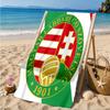 Hungarian Football Emblem Beach Towel, Quick-drying, Easy to Care for, Suitable for Both Fitness and Beach Vacations,Sports Essential