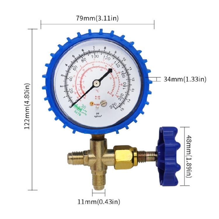 Upgraded Pressure Gauges Car Air Pressure Meter for Refrigerants Recharges Meter