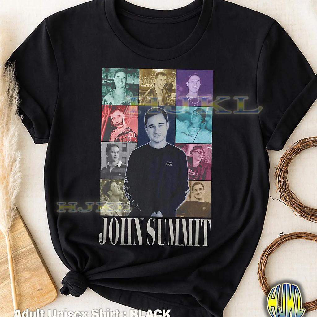 Vintage s John Summit Bootleg T Shirt Retro EDM DJ Casual for Music Concert Fans vintage Washed Comfortable streetwear