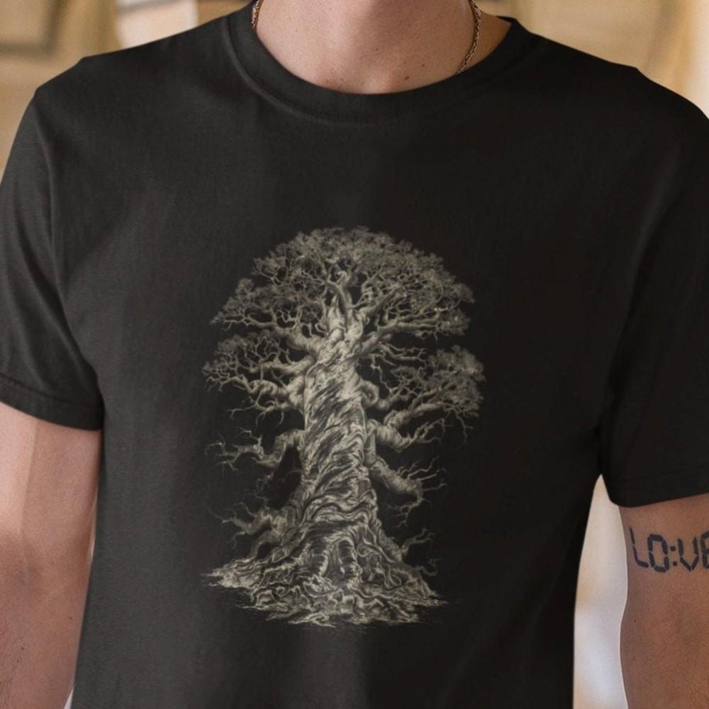 26 Tree Men&039;s T-shirt Nature Graphic Shirt Man Cool Gift Tree of Life Print T s Unisex T-Shirt XXXXL