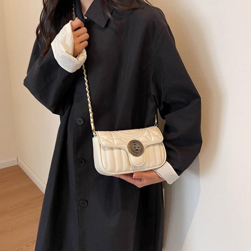 2024 New Bags Women's Bags Trendy Fashion Shoulder Bags Diamond Versatile Crossbody Bags Chain Bags High-end