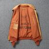 Chinese Size Classic Flight A2 Pilot Jacket Vintage Dirty Yellow Oil Waxed Cowhide Genuine Leather Jacket Men Aviator Jackets Male Coats