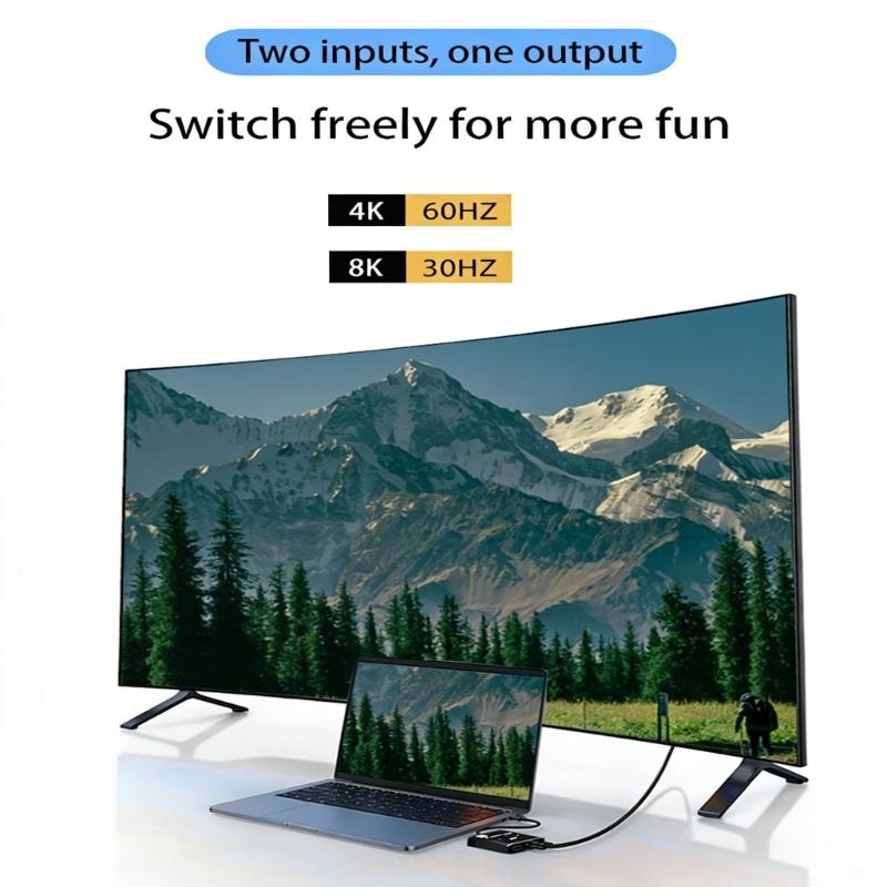 Quick 8K30Hz Video Switcher Supports Bidirectional Operation And Intelligent Selection For Various Screens