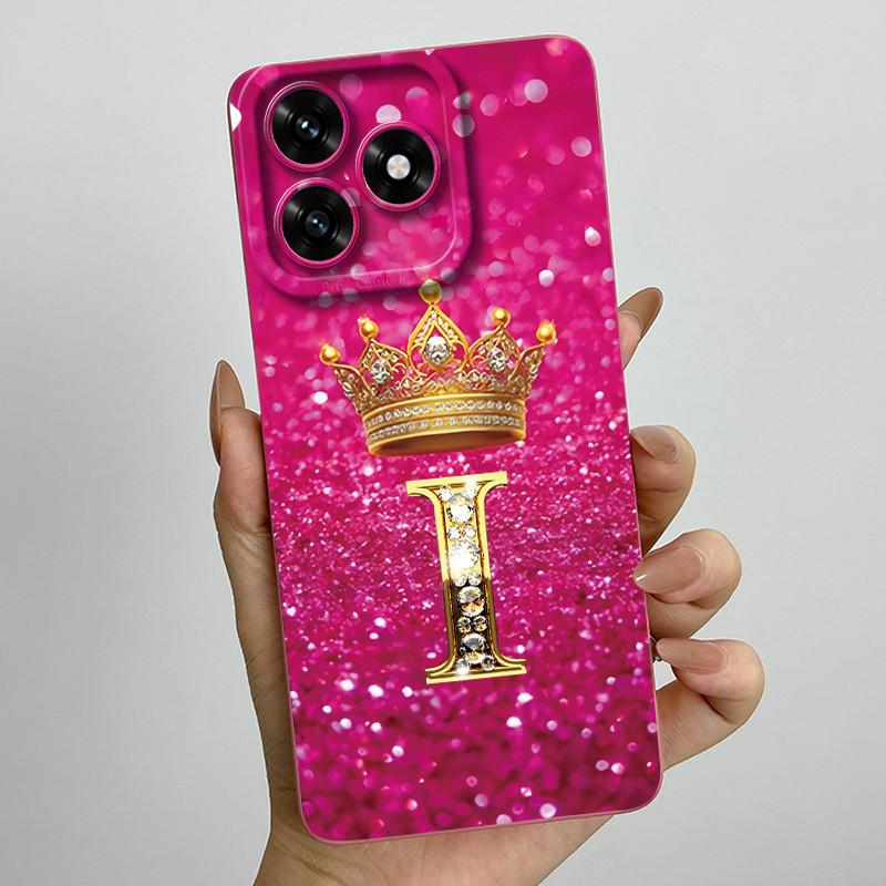 For Honor X5c Plus Case X 5 C Plus Coque Crown Letter Liquid Silicone Soft Back Cover For Honor Play 10A Phone Case 10 A Funda