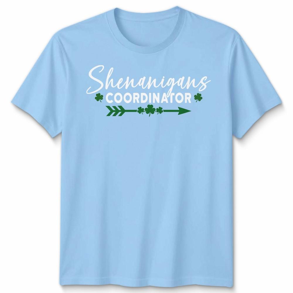 Unisex Shenanigans St Patricks Day Tshirt Lucky Shamrock Clover Tee S