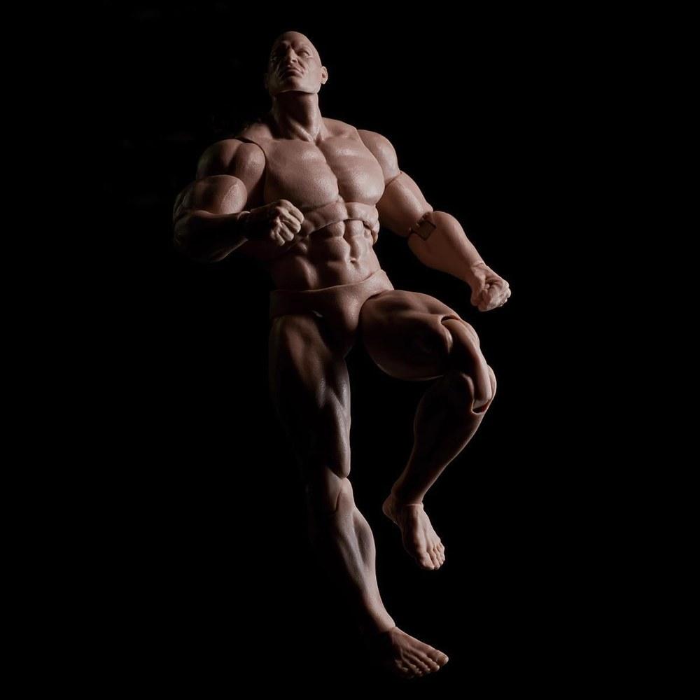 Fremego 1/12 Scale Male Action Figure 6-Inch Flexible Muscular Comic Character Body Series