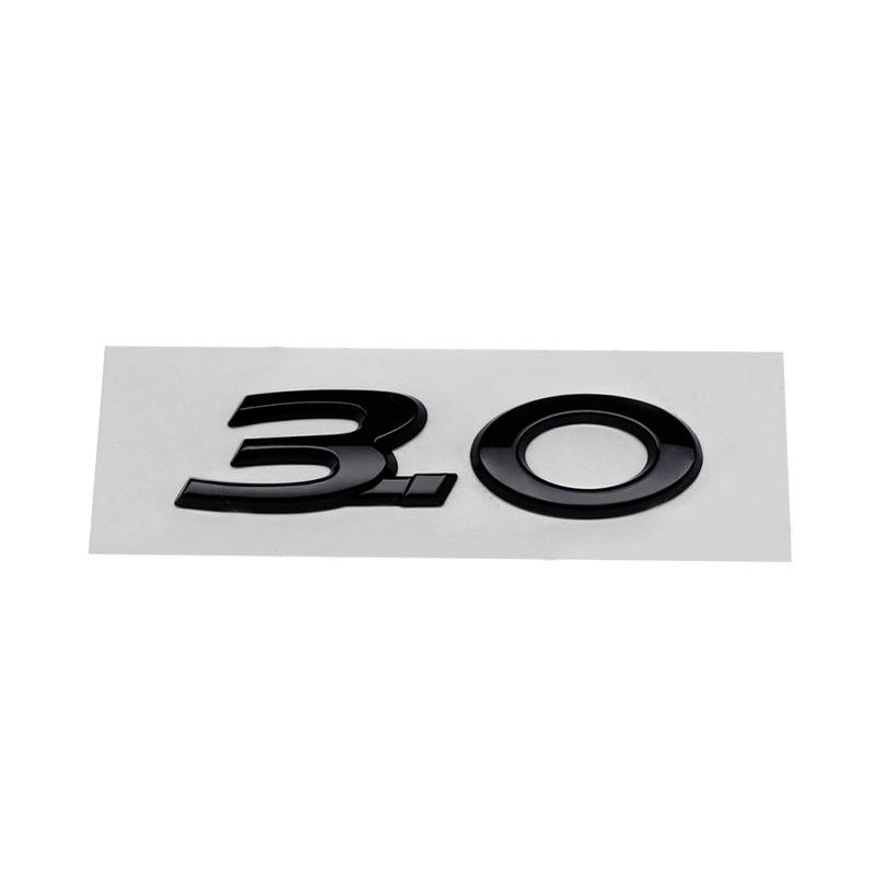 

3D Premium ABS 3.0 5.0 V6 V8 car Fender trunk Rear Bonnet Decal Emblem Badge Sticker black-30