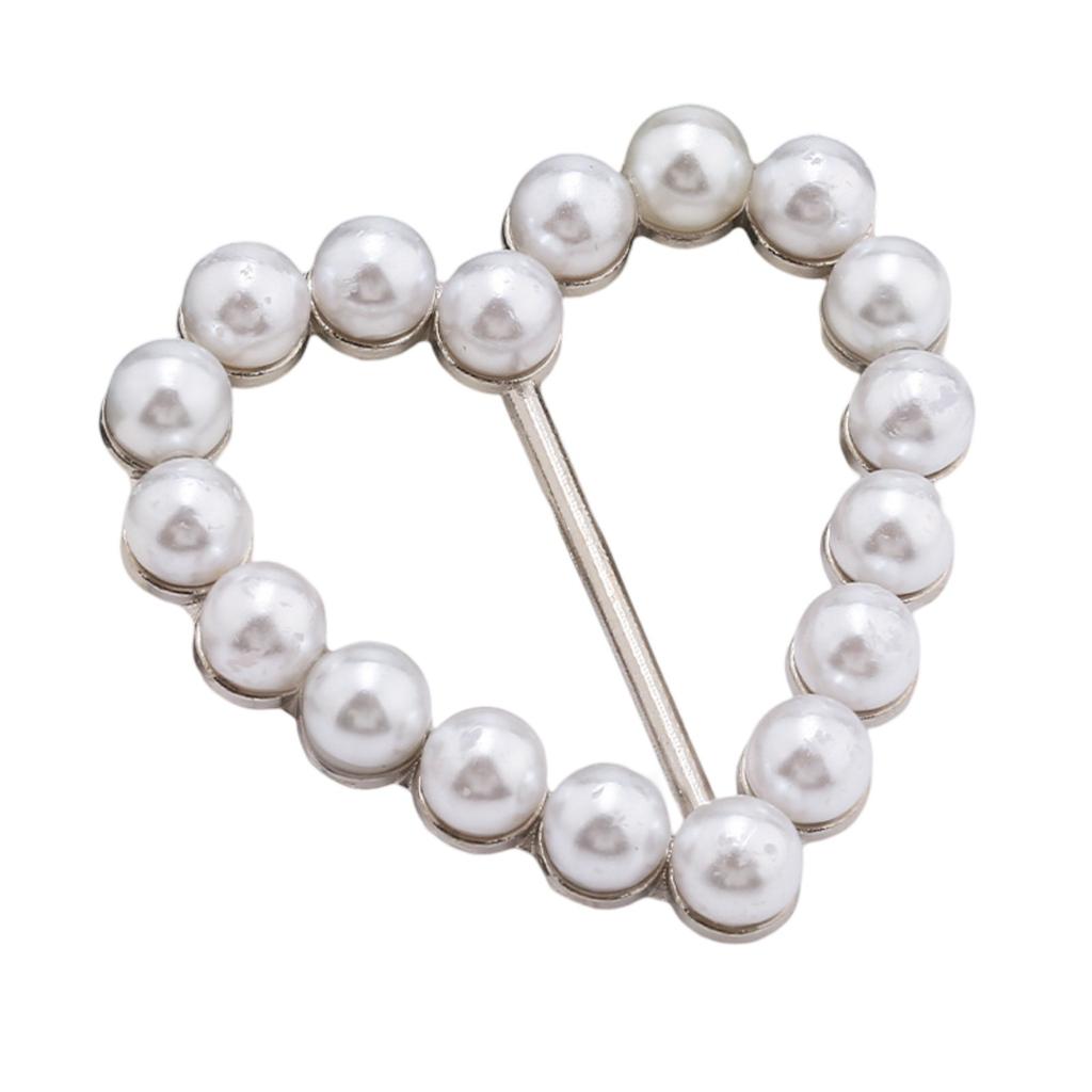 Neue Mode Ecke Saum Taille Verknotet Broschen Kristall Perle Metall Hijab Schal Ring Taste Hemd T-shirt Feste Schnalle Zubehör