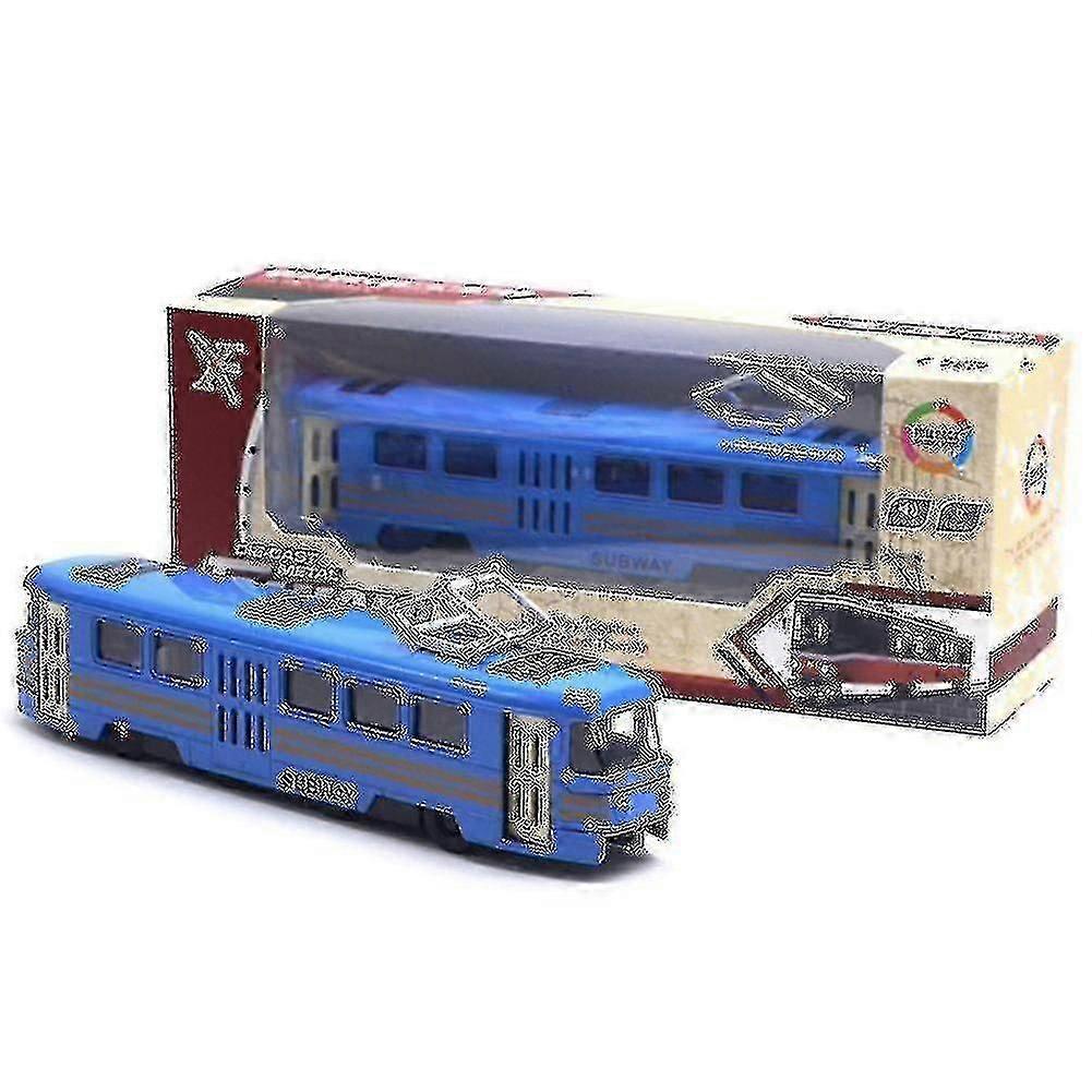 Train Tram Die-cast Toy Car Musical Light-up Children's Toy Holiday Gift