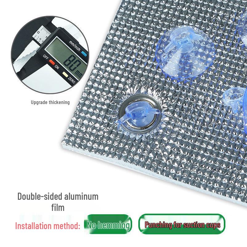 Upgraded Window Insulation Film: Double-Sided Aluminum Pearl Cotton Film