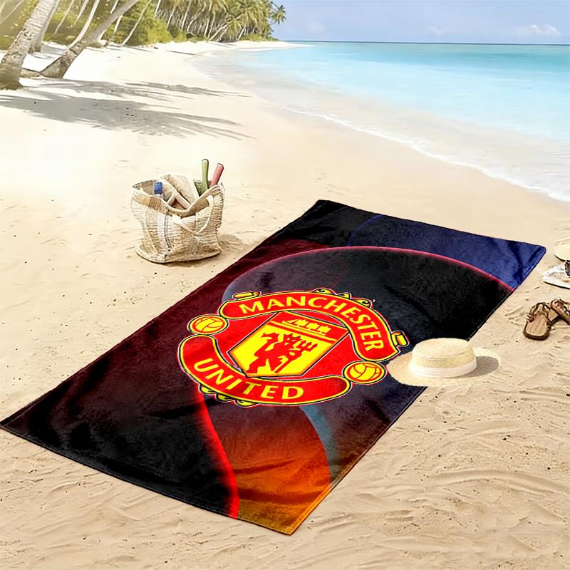 1pz Telo Mare Manchester United Manchester City Regalo di Compleanno Ideale per la Famiglia, Un Telo Mare Vivace Adatto per Attività all'Aperto