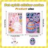 Sticker Faces for Kids 8-Sheet Funny Easter Party Favors Fun Kids Make Your Own Stickers for Boys Girls Children Home School Car