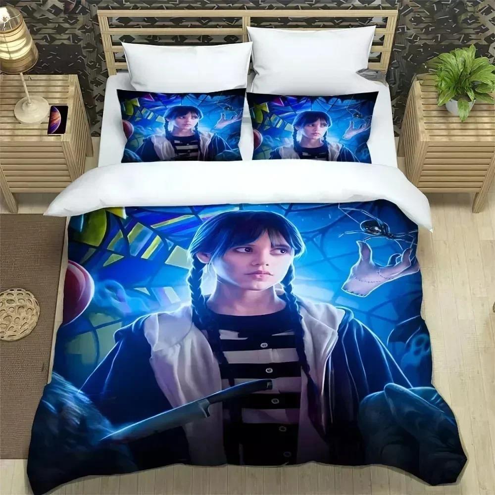 Movie Pattern Microfiber Bedding Set For Boys, Movie Pattern, Winter Duvet Cover Set, Film Anime Bed Set, Comforter Cover