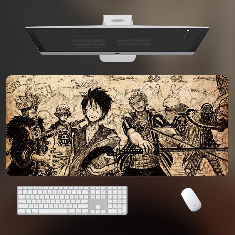 

Animation Peripheral High Definition ONE PIECE Leather Mouse Pad Large Computer Game Pad Desk Pad Non-slip Computer Keyboard Pad 30x60x0.2cm