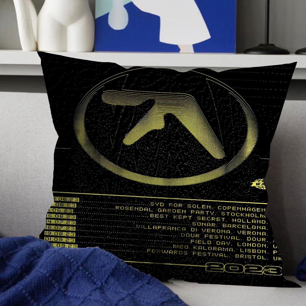 Aphex Twin DJ Pillow Cover Sofa Cushion Cover Home Room Decoration Children Gift
