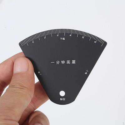 Portable Eyebrow Stencil Shaping Tool Reusable Easy To Use Pocket Sized Black Accessories Makeup