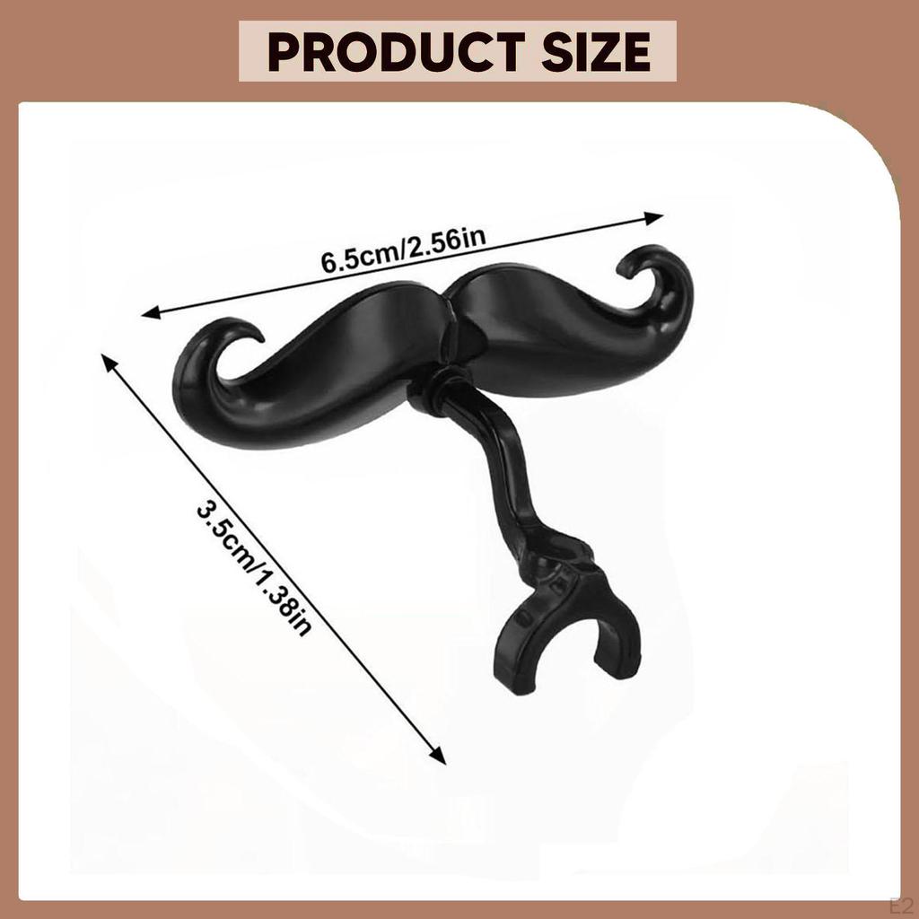 2x Clip on Mustache for Trumpets Trombones Portable Lightweight Brass Instrument Accessories