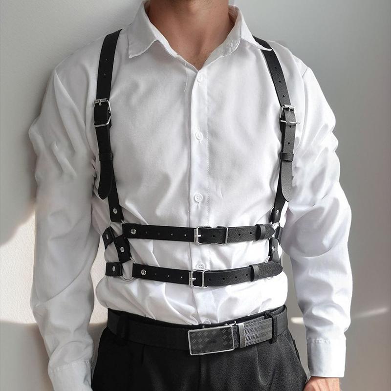 Harness For Men Strap Harness Belt Sexy Shoulder Bondage Chest Lingerie Pu Leather Belt Erotic Clothing Exotic Accessories