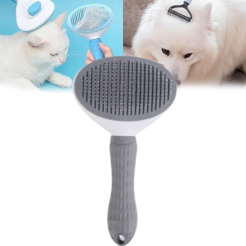 Premium Pet Grooming Brush For Cats And Dogs Stainless Steel Pin Comb For Shedding