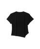 Sekeonmonollogeu W. Oblique Slim Fit Short Sleeve T-Shirt [Black]_Sewts005Black