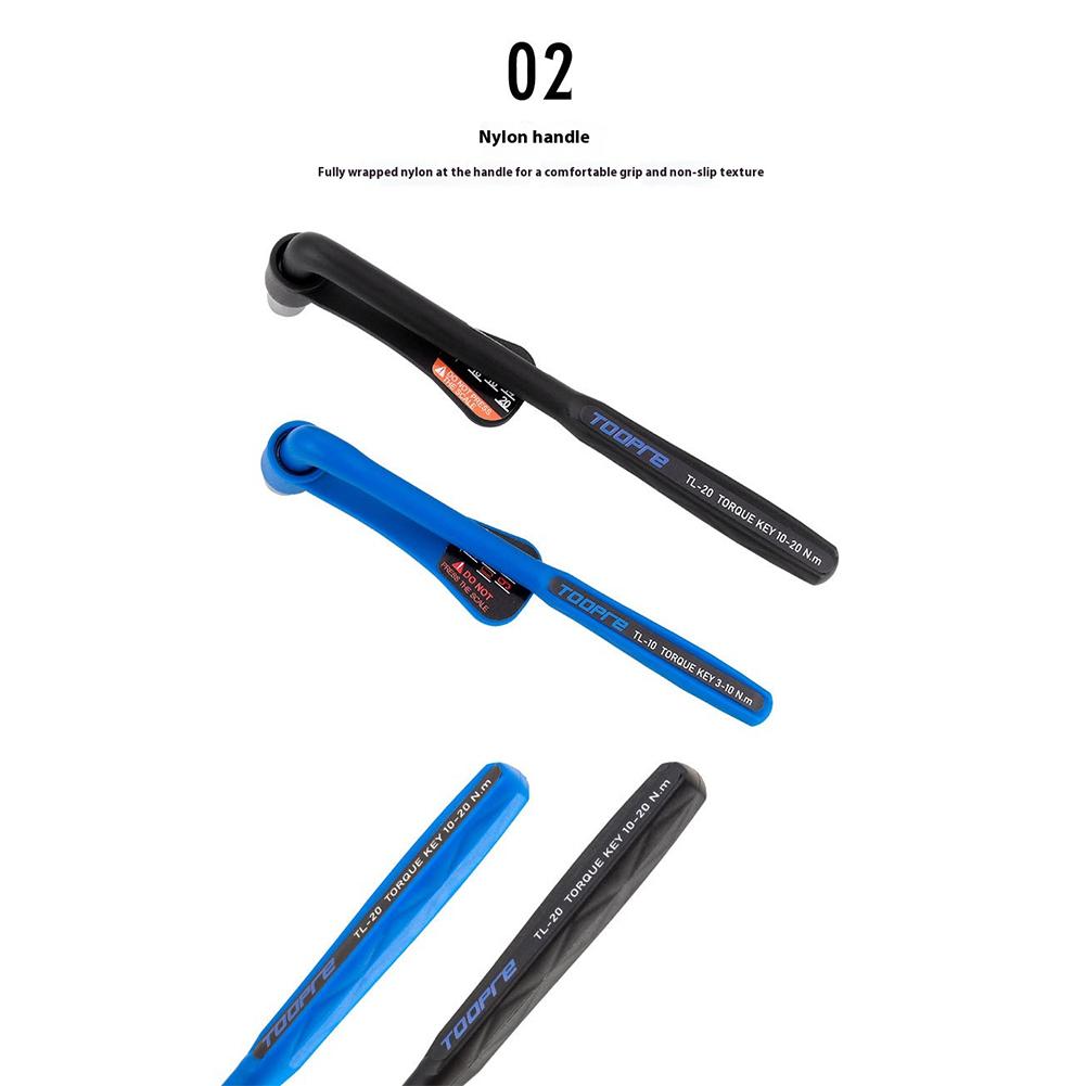 Bicycle Torque Wrench with Nylon Handle 10-20N.m Bike Torque Wrench Inner Hexagon Set 3-10N.m Bike Spanner Tool for Bike Repair