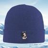 Girl seated with glasses Black hair Men Women Unisex Knitted Hat Beanie Pullover Cap Winter Thermal Warm Christmas Outdoor Cyc