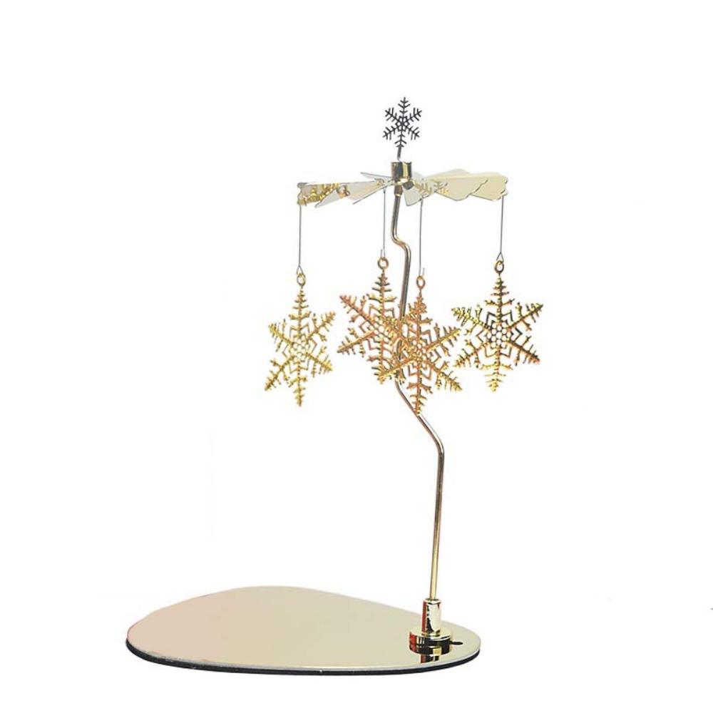 Gold/Silver Rotating Candlestick Stainless Steel Tealight Holder Rotary Candle Holder  Party