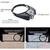 10X Headband Glasses Magnifier Adjustable Size LED Magnifier Loupe Glasses For Reading Optivisor Magnifier Illuminated