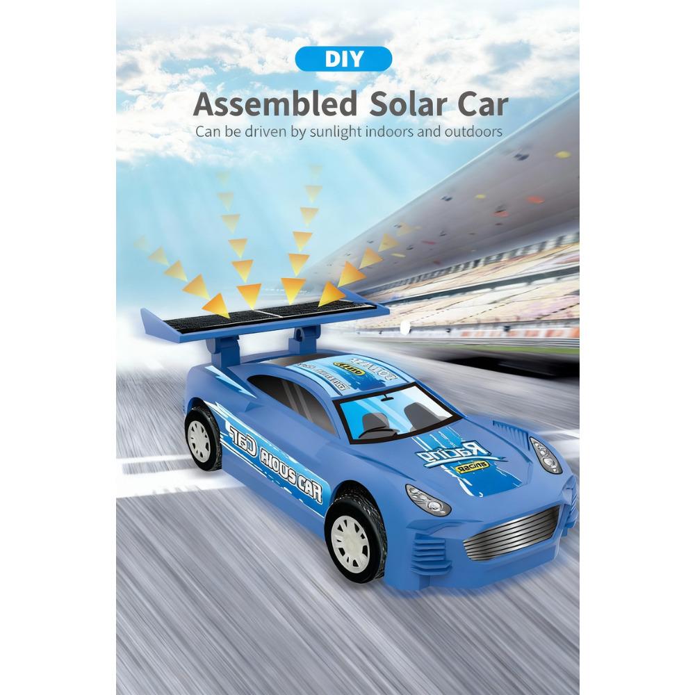 Solar Electric Mechanical Dog STEM DIY Educational Robot Toy Dual Power Mode