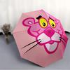 1pc Pink Panther Automatic Personality Umbrella 8-Bone Design Compact Gear for Outdoor Travel, Perfect Helloween Chrismas Gift for Friends or Family y