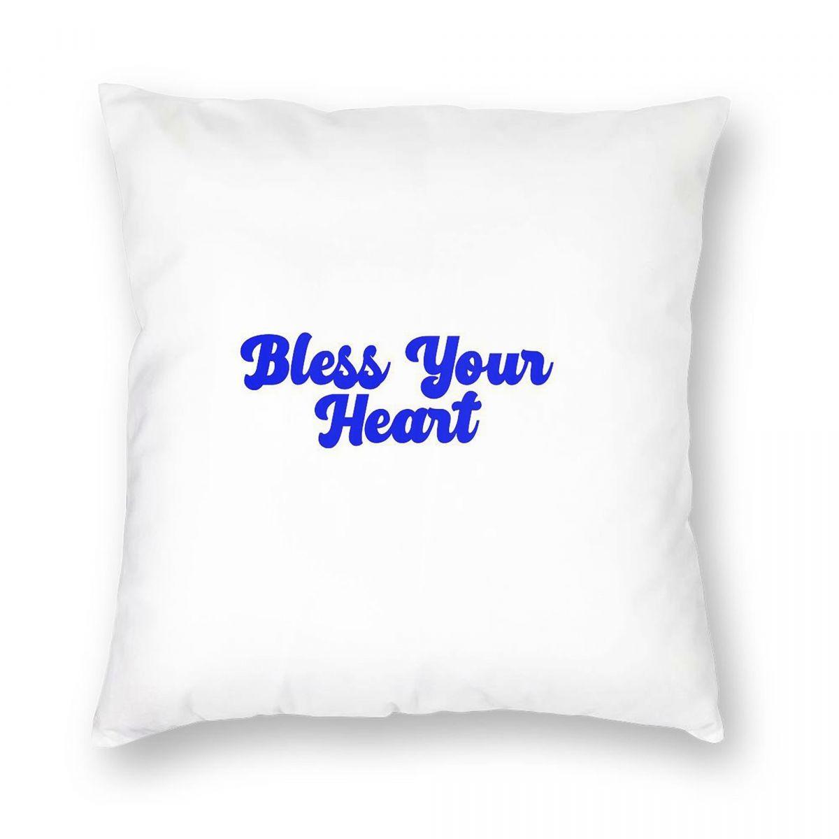 Megan Moroney Bless Your Heart Square Pillowcase Polyester Linen Velvet Printed Decorative Pillow Case Sofa Cushion Cover x 30x30cm