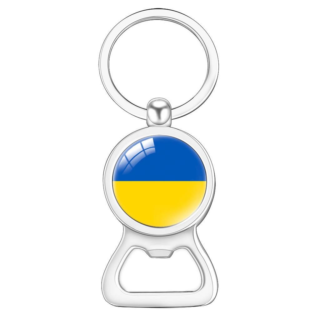 Flag Flag Bottle Opener Keychain International Sports Events Beer Bottle Opener Metal Keychain Backpack Decor Party-Celebration
