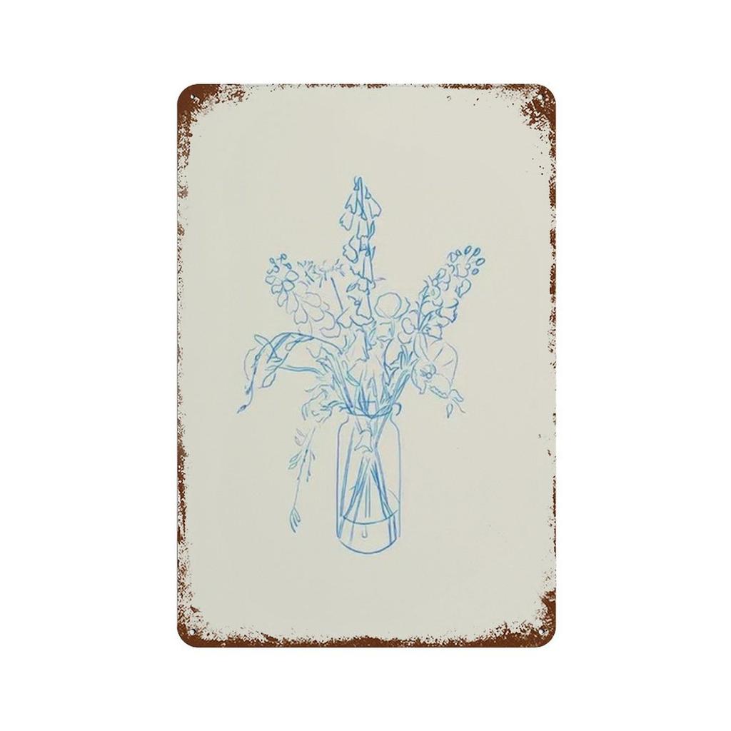 Abstraktný Minimalizmus Citrónová Váza Geometrické Kávovar Bar Nástenné Umenie Plagáty Tlače Škandinávske Kovové Značky Nástenné Obrazy pre Obývacia Izba Kvetinárstvo