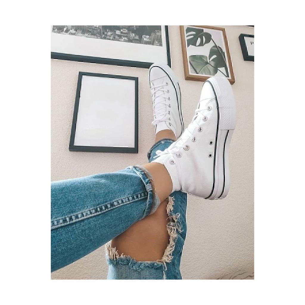 New Season High-rise Lace-up Thick Sole Sports Shoes