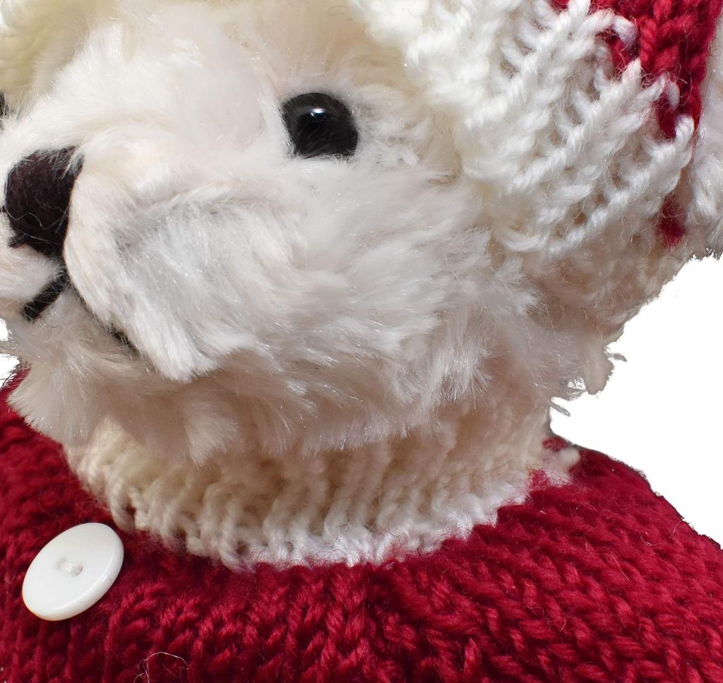 S020122 Santa's Factory Christmas Sweater Bear Santa L