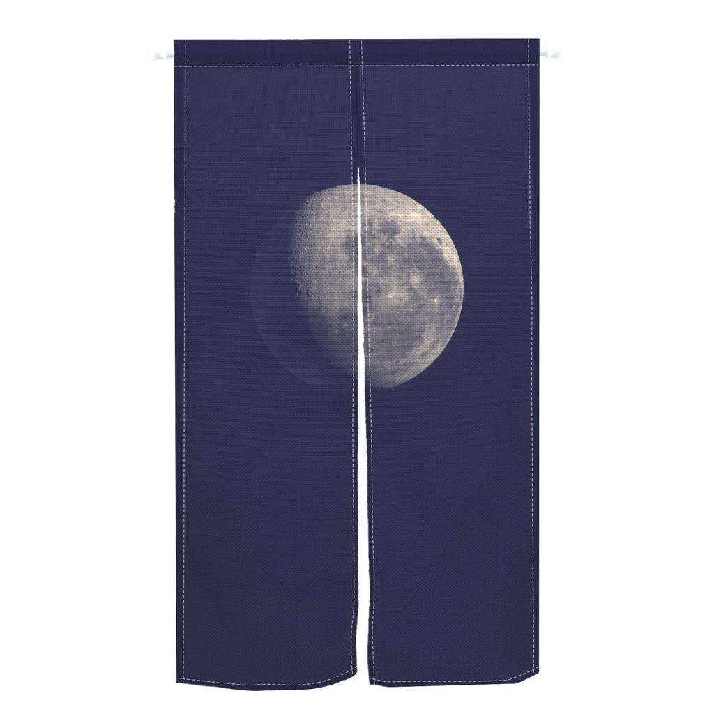 Japanese Style Noren Door Curtains Moon Starry Sky Crane Floral Pattern Polyester Doorway Kitchen Entrance Half Curtain For Window Made Of