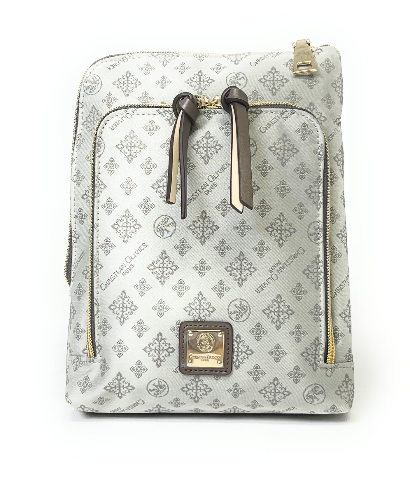 

Vertical Multi Pochette 7706 Jacquard [Christian Olivier] Water-repellent (Greige)