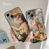 POUR IPhone 14 Peinture Vintage Paradis Ange Peint Coque Souple pour Iphone 14 11 12Pro 8 7 Plus X 13Pro MAX SE2020 XR XS Coques