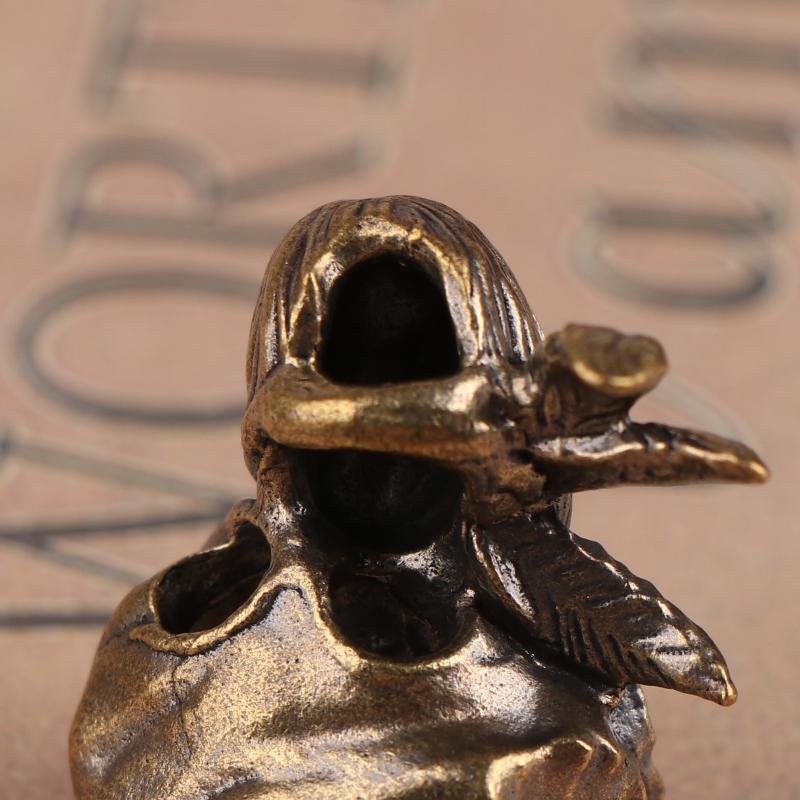 1 Stück Indischer Krieger Messing Messerperle Edc Diy Paracord Gewebte Armbänder Lanyard Anhänger Zubehör Outdoor Werkzeug Anhänger Charms