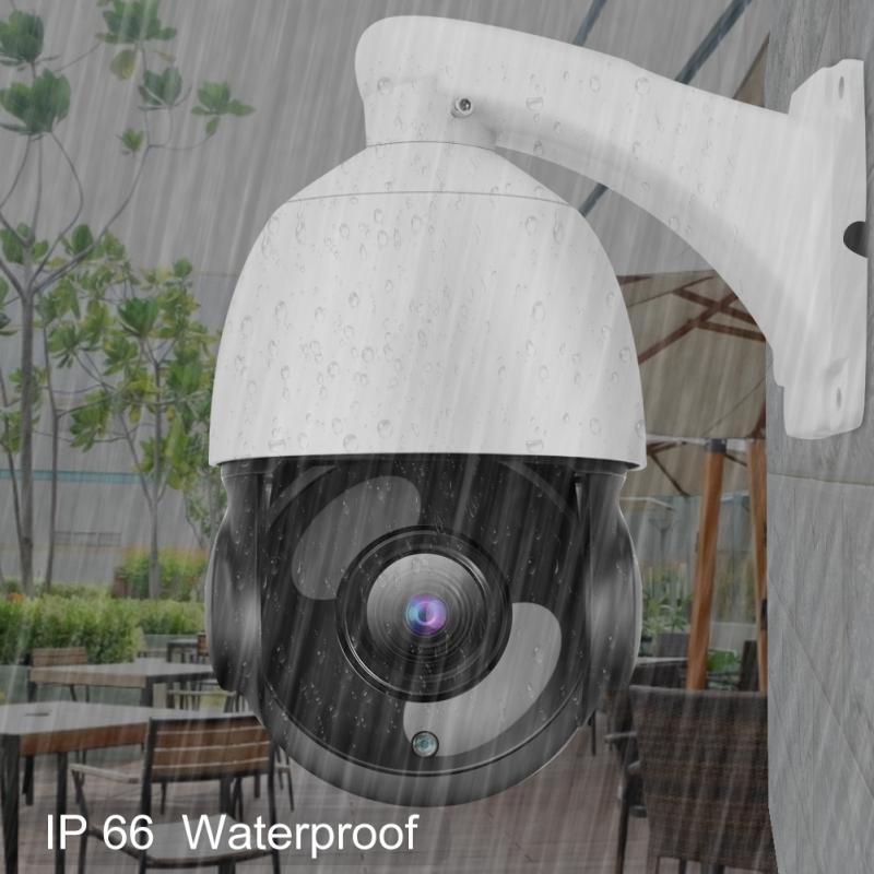 WeniChen Telecamera IP Speed Dome da 2 MP, impermeabile, rilevamento del movimento notturno, per interni ed esterni, per casa, ufficio, magazzino, cordino, banca sicurezza, monitor remoto PTZ TF Card