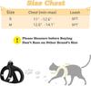 Escape Proof Cat Harness & Leash (≤13 lbs)Adjustable Reflective Soft Mesh Vest for Easy Safe Walks with Leash Included,summerwins