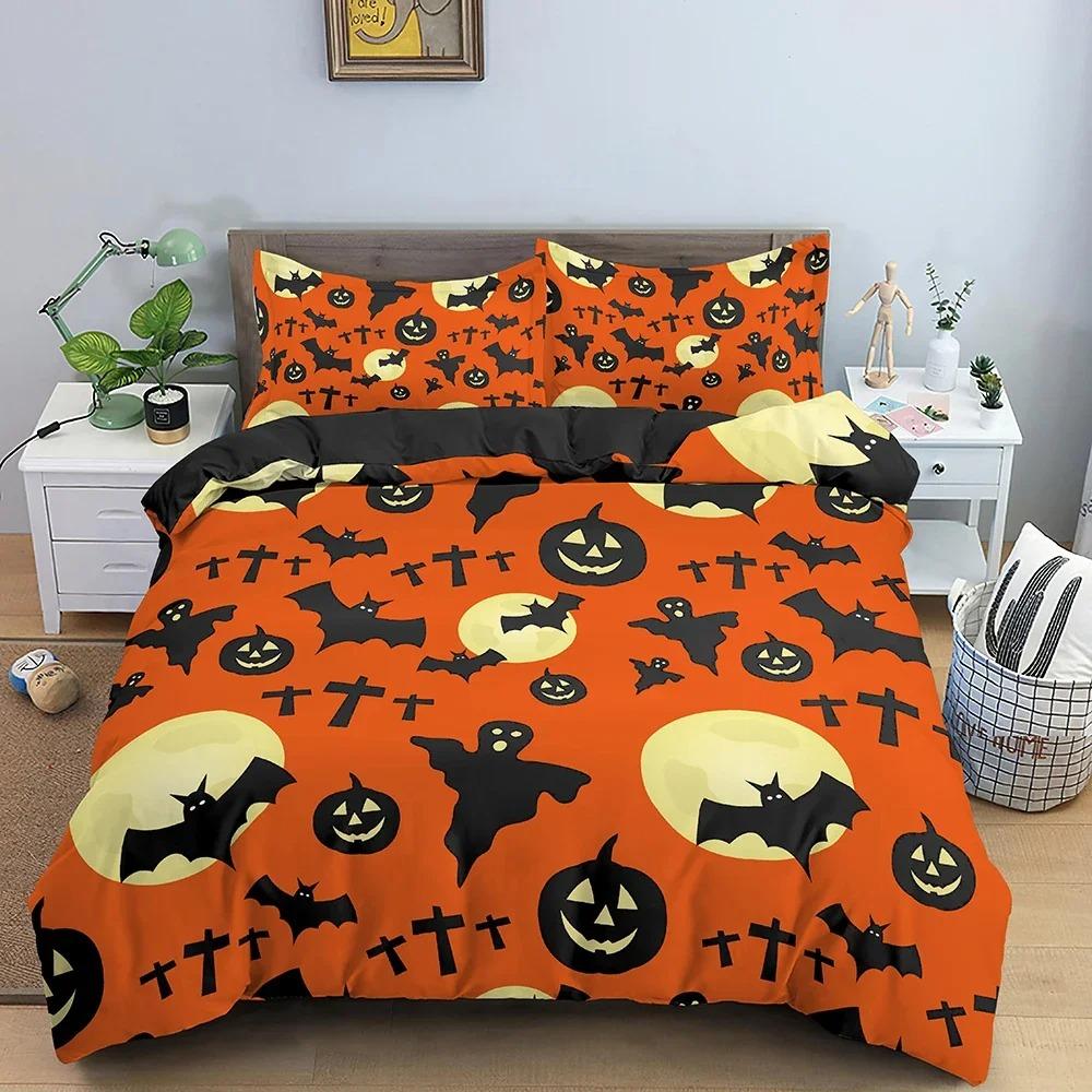 3D Print Bedding Set Halloween Pattern Duvet Cover Comforter Covers Single Twin King Size Quilt Cover With Pillowcase